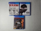 Lot of Horror PS4 PlayStation 4 Game Dead By Daylight Walking Dead Evil Within 2