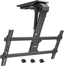 monTEK Motorized Ceiling TV Mount For 43-86 Inch TVs with remote electric mount