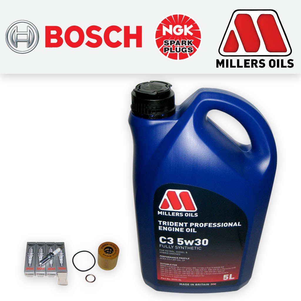SERVICE KIT for MINI COOPER II R55 R56 R57 1.6 OIL FILTER PLUGS +OIL (2006-2014)