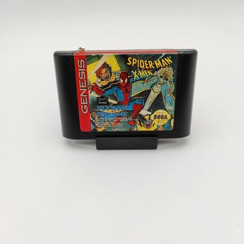 Spiderman Xmen Arcades Revenge Sega Genesis Cartridge Tested Working