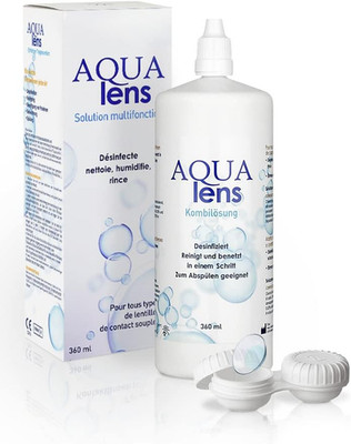 Kontaktlinsen Fluessigkeit (360 Ml + Behälter) - Premium All-In-One Kombilösung 