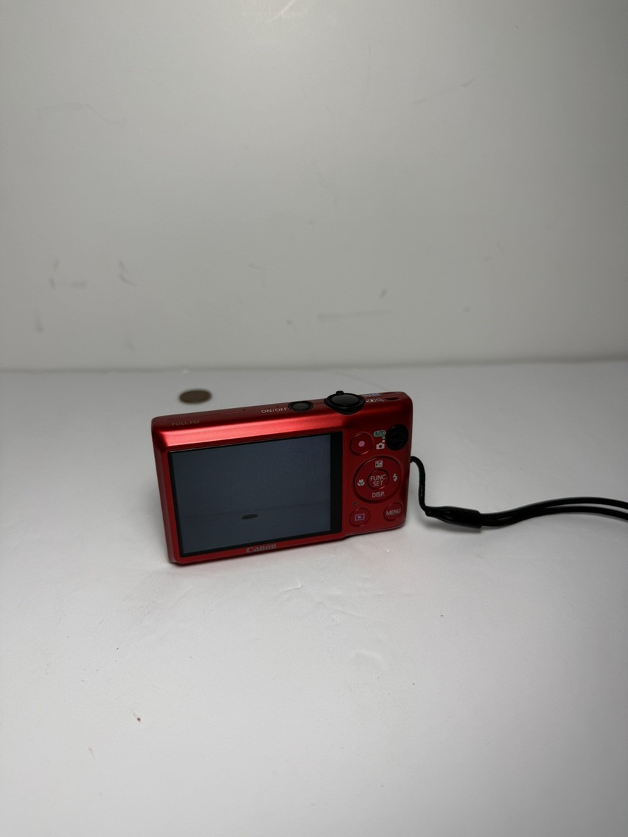 Canon PowerShot ELPH 300 HS 12.1MP Red Digital Camera With