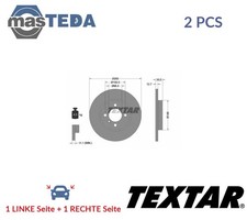 92026400 BREMSSCHEIBEN SATZ VORNE TEXTAR 2PCS NEU OE QUALIT�T