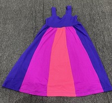 Gap Kids Sundress Purple Pink Striped Sleeveless Dress Summer Size Small (6-7)