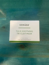 Sonage Tulsi Soothing Tri Clay Mask 1 oz/30 ml New in Box and Sealed