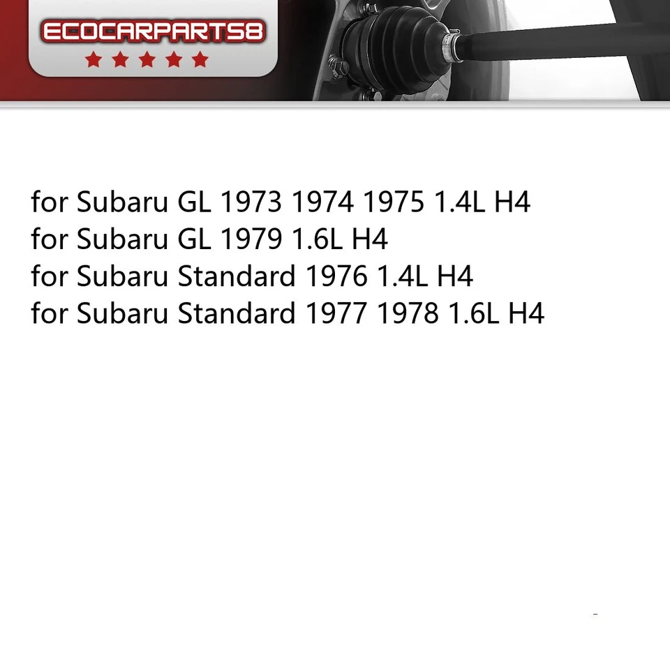 Eixos de eixo dianteiro direito CV Trakmotive para Subaru 1400 1973 1974 1.4L H4 - Imagem 3 de 4