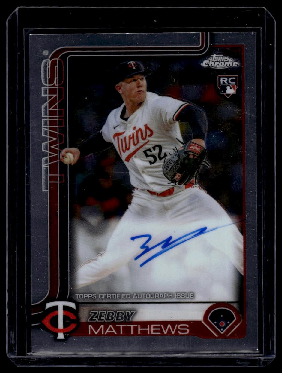 2025 Topps Chrome #RA-ZM Zebby Matthews Rookie Autographs