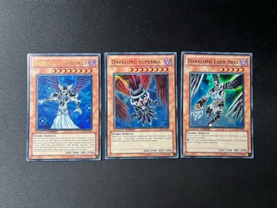 Yu-Gi-Oh! Darklord Asmodeus Superbia Edeh Arae LC02 Set + 2 Yugioh Geschenke