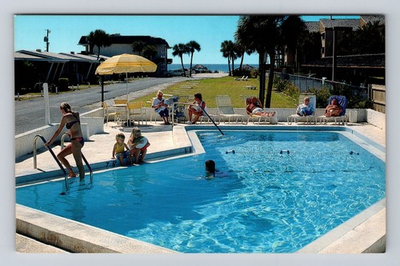 #ad Sarasota FL Florida The Surfrider Motel amp; Villas Vintage Postcard $0.99