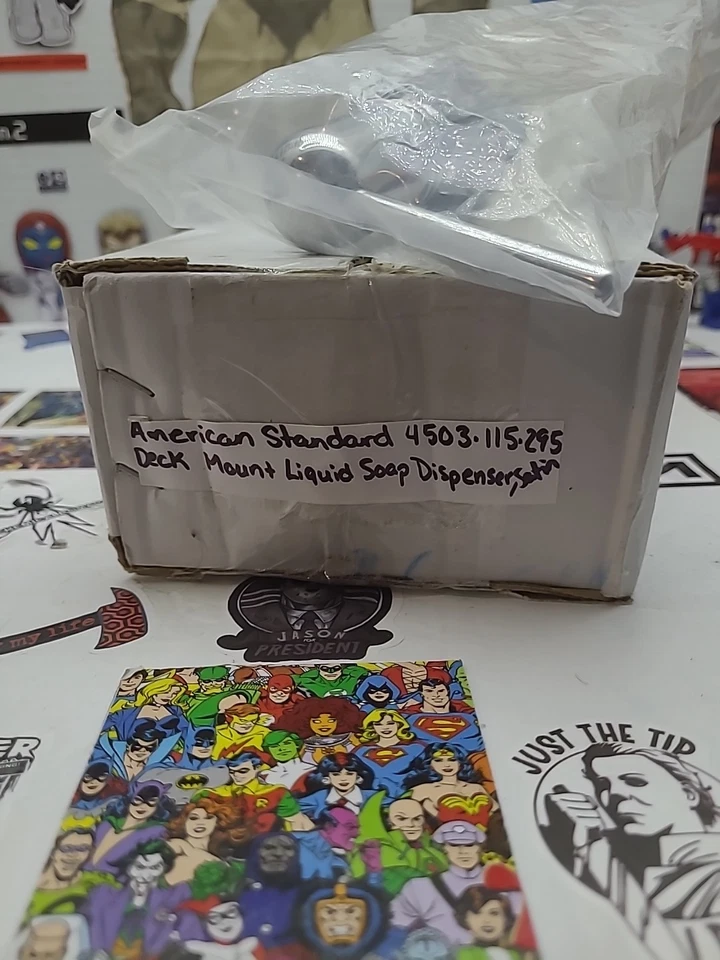 Dispensador de jabón líquido de montaje en cubierta American Standard 4503.115.295, satinado Foto 3 de 4