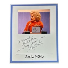 Betty White Signed Autograph 8x10 &ldquo;Match Game&rdquo; Photo Card! Golden Girls TV Star!