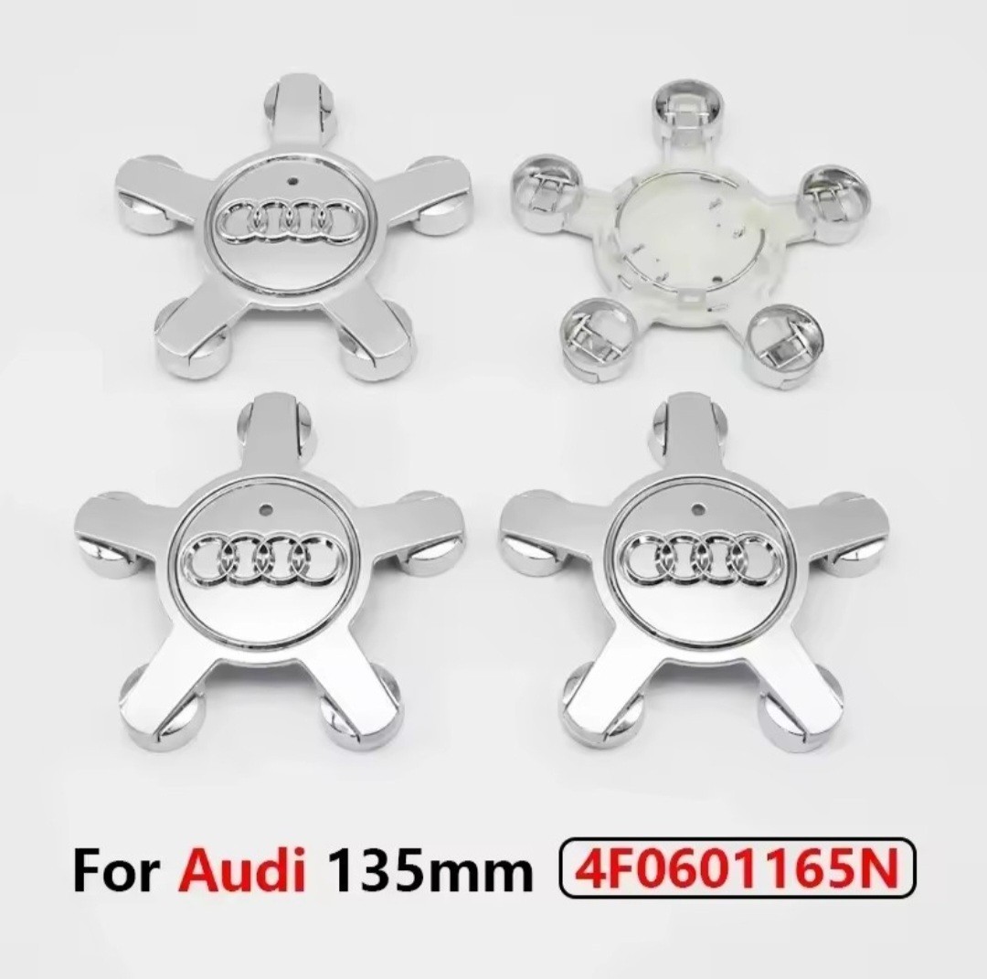 Moyeu de roue abime ? Remplacez avec le cache etoile 4F0 601 165N silver 135mm