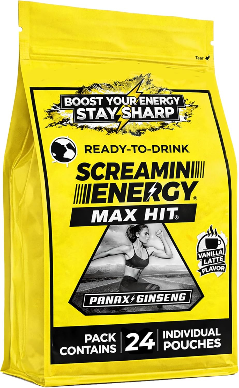 Screamin Energy Sugar Free Vanilla Latte
