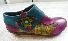 Socofy Shoe Women 41 Green Art To Wear Leather Comfort Bootie Dressy Casual Boot