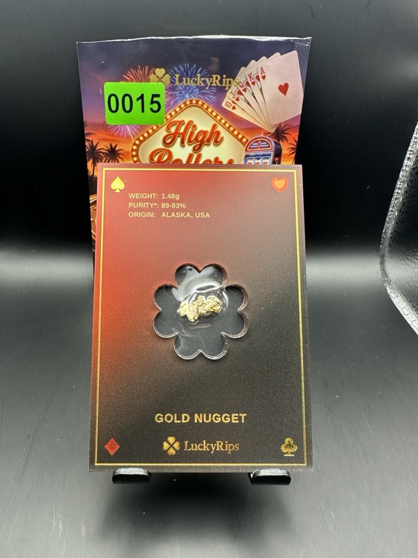 LuckyRips Alaska USA Natural Gold Nugget 1.48g Gold Composition