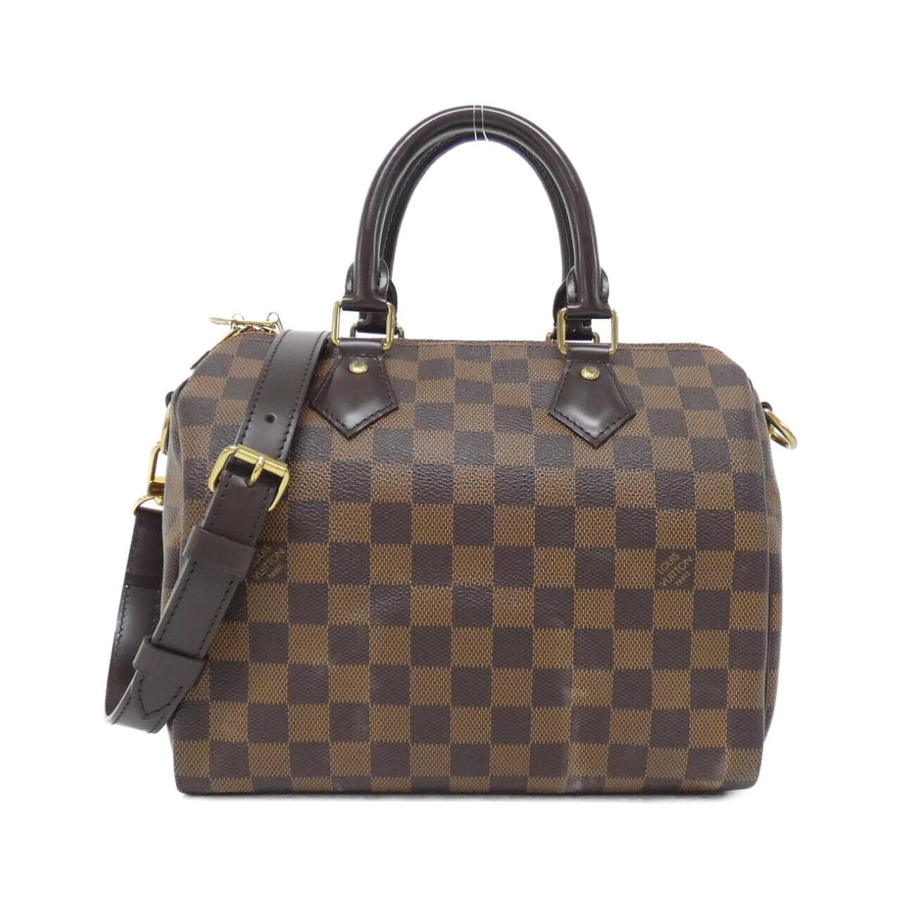 Authentic LOUIS VUITTON Damier Speedy Bandouliere 25cm N41368 Boston bag  #27...