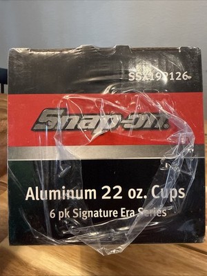 新品  Sna-on スナップオン 100周年 アルミ タンブラー カップ Snap On Tools 100th Anniversary 6 Pack Aluminum 22oz Cups