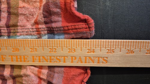 Ditch Plains Flannel Western Shirt Mens M Red Plaid Long Sleeve Pearl Snap - Picture 9 of 10