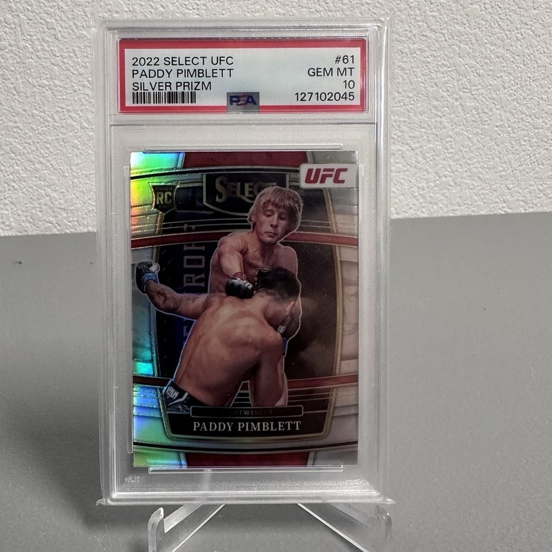 Paddy Pimblett 2022 Panini Select UFC Rookie RC Silver Prizm #61 PSA 10 Gem Mint