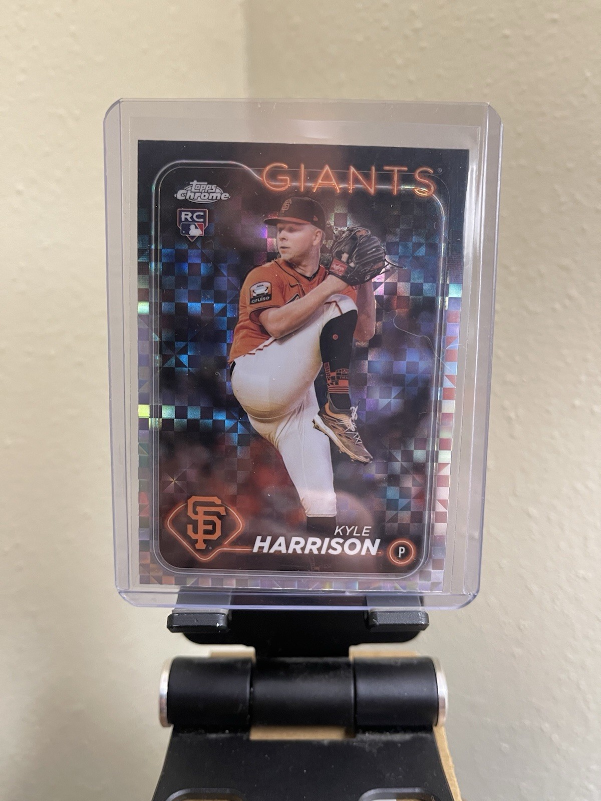 Kyle Harrison 2024 Topps Chrome Rookie X-Fractor #191 San Francisco Giants