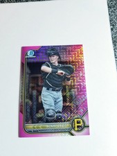 HENRY DAVIS 2022 BOWMAN CHROME FUCHSIA PINK VAPOR REFRACTOR #56/199 PROSPECT 