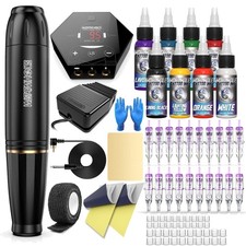 Tattoo Gun Kit Cartridge Tattoo Machine Kit Tattoo Kit Tattoo Pen for Beginne...