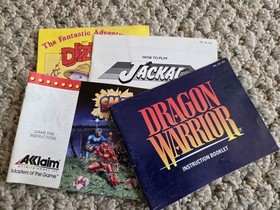NES Nintendo Manual Instruction Booklet Lot Jackal Smash TV Dragon Warrior Dizzy