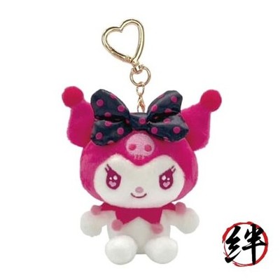 Sanrio Characters Kuromi Pink Mascot 214072-25 H10 x W10 x D4.5cm