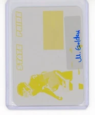 Matthew Golden 2024 Leaf Metal Football State Pride Yellow Printing Plate #1/1