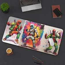 Deadpool Comics Desk Mat Mouse Pad Gaming V2