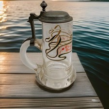 Alter Bierkrug Glaskrug Vintage Antikität Dekoration 