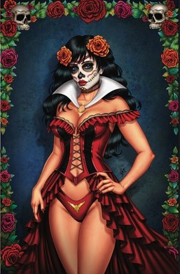 Vampirella #1 (2026) Virgin A4Comix Exclusive  Dia De Los Muertos  Sketch Ellis