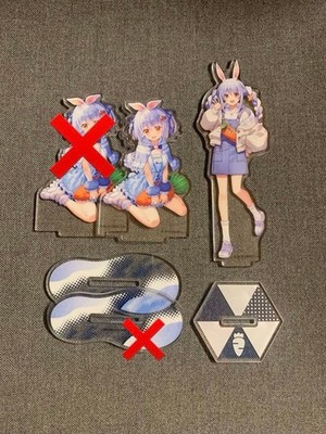 Hololive Usada Pekora Acryl Ständer 2 Stück Set Holo Life Charakter Ware Japan