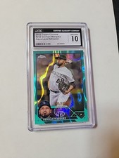 2023 Topps Chrome Baseball German Marquez #202 Aqua Lava 39/199 CGC 10 GS994