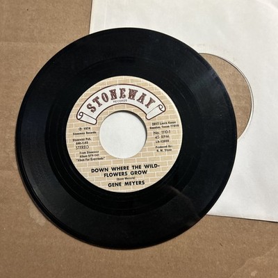 Gene Myers There's An Old Spinning Wheel/Down Where The Wildflowers Grow 45