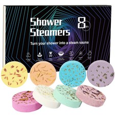 Shower Steamers Aromatherapy Bombs 1 Count Pack of 8 , Multicolor