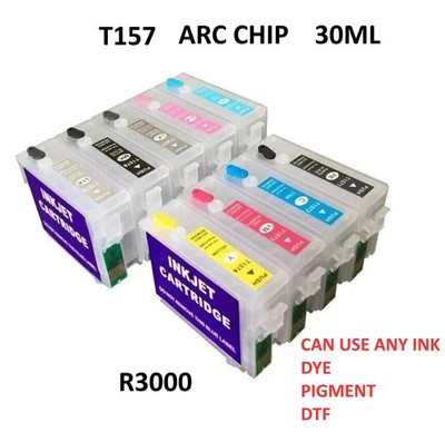 For  R3000 ,157 with ARC chip T157,  INK empty Ink Cartridge