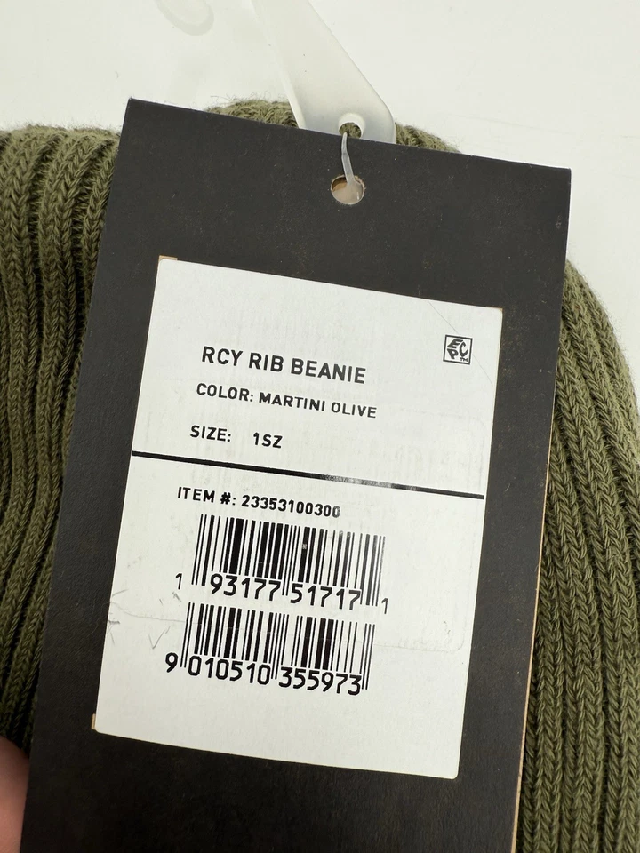 NUEVO Gorro Burton Reciclado Acanalado Verde Oliva Talla Única Snowboard Foto 3 de 4