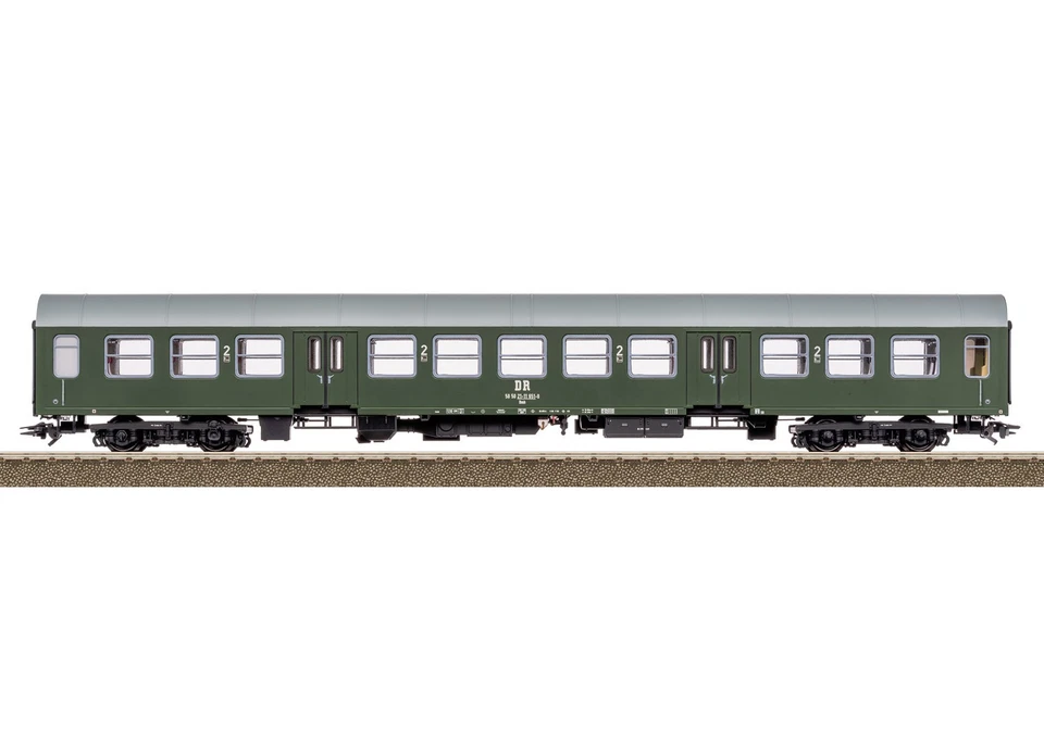 Trix 23181 Halberstädter Mitteleinstiegswagen 2.Klasse DR Ep.IV HO 1:87 NEU - Bild 1 von 1