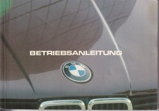 BMW 3er E30 Betriebsanleitung 1983 Bedienungsanleitung Handbuch Bordbuch BA