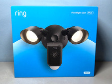Ring Floodlight Cam Plus Wired in Black Hardwired, 2.4GHz New  Sealed