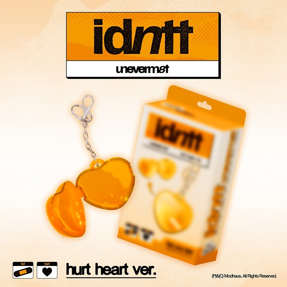 IDNTT [UNEVERMET] 1st Mini Album HURT HEART Ver/Key Ring+ID Photo+