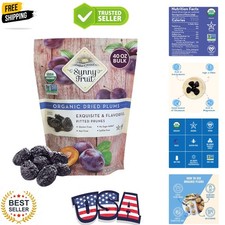Soft Organic Pitted Prunes, 2.5 Pound Bulk Bag  No Preservatives, No Sugar A...