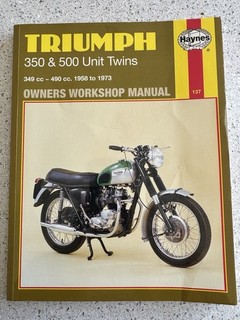 Haynes Triumph 350/500 Unit Twins 1958 1973 Paperback Manual