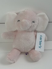 CARTER'S Pink Plush Elephant Lovey Stuffed Toy 2021 NEW  68092