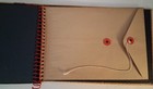 Vintage Woven Burlap Photograph Album Hand Painted Roses VA Beach Souvenir — photo 4