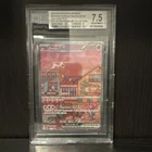 Pokémon Mew EX SVP 053 Scarlet & Violet Black Star Promo Holo Beckett 7.5 Engli…