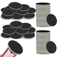 LIERKISS 120pcs Replaceable Sandpaper Refill Discs for Medium 120 Grit, Black