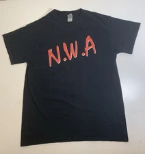 VTG N.W.A Black Short Sleeve Straight out of Compton  T Shirt Size M Rap Hip Hop