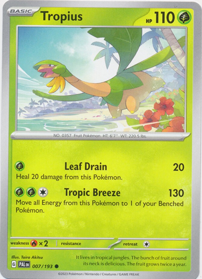 Tropius - 007/193 - Common - Near Mint